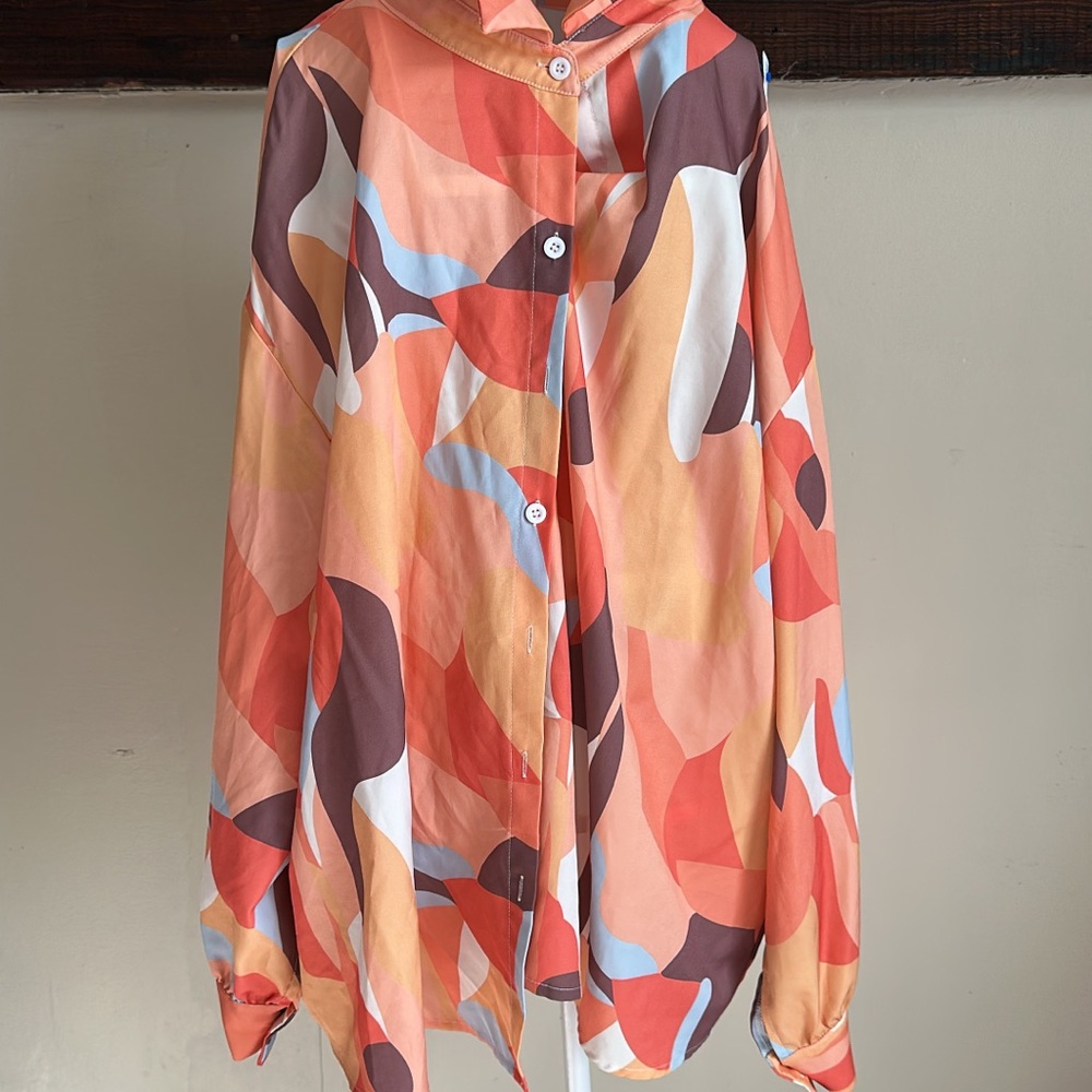 Abstract Retro Rodeo Top